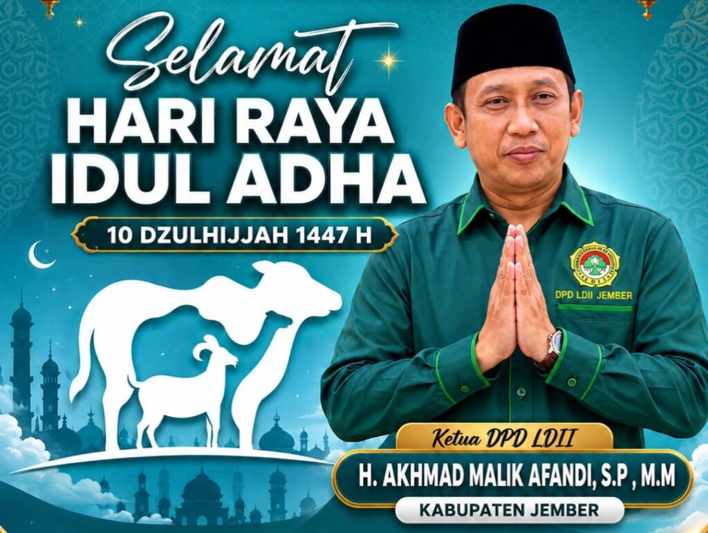 Ketua DPD LDII Kabupaten Jember, H.Akhmad Malik Afandi, S.P., M.M.